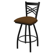 XL 820 Catalina Swivel Stool with Black Wrinkle Finish and Canter Thatch Seat, AGS-X82025BW001