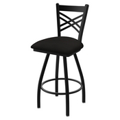 XL 820 Catalina Swivel Stool with Black Wrinkle Finish and Canter Espresso Seat, AGS-X82025BW003