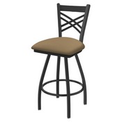 XL 820 Catalina Swivel Stool with Pewter Finish and Canter Sand Seat, AGS-X82025PW013