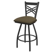 XL 820 Catalina Swivel Stool with Pewter Finish and Graph Cork Seat, AGS-X82025PW017