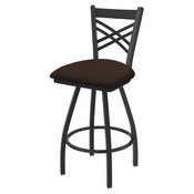 XL 820 Catalina Swivel Stool with Pewter Finish and Rein Coffee Seat, AGS-X82025PW025