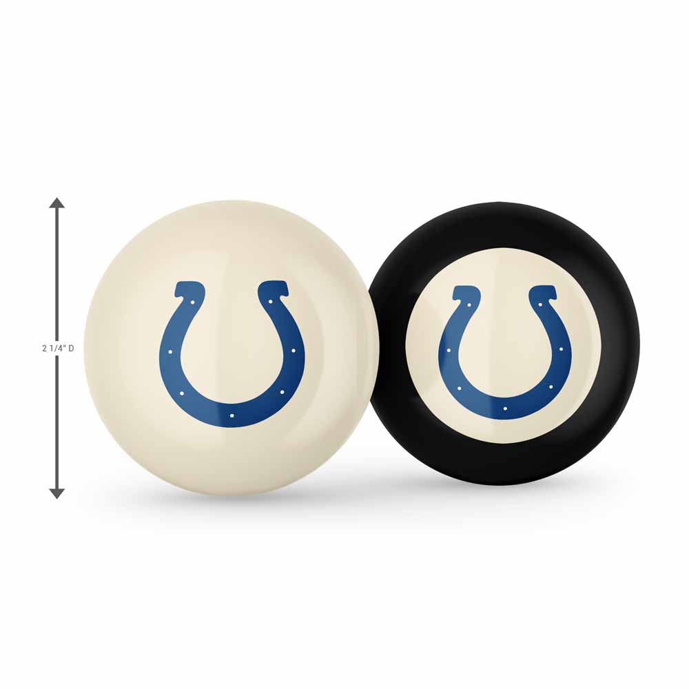 Indianapolis Colts Logo Cue Ball & 8 Ball, 755-1022