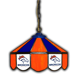 Denver Broncos 14" Glass Pub Lamp, 133-1003