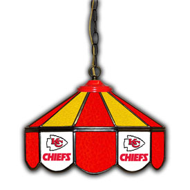 Kansas City Chiefs 14" Glass Pub Lamp, 133-1006