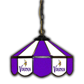 Minnesota Vikings 14" Glass Pub Lamp, 133-1007