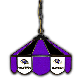 Baltimore Ravens 14" Glass Pub Lamp, 133-1025