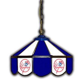 New York Yankees 14" Glass Pub Lamp, 233-2001