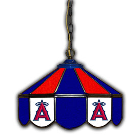 Los Angeles Angels 14" Glass Pub Lamp, 233-2013