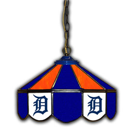 Detroit Tigers 14" Glass Pub Lamp, 233-2015