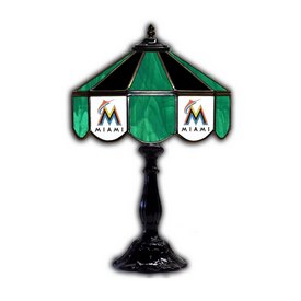Miami Marlins 21" Glass Table Lamp, 259-2024