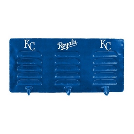 Kansas City Royals 3 Hook Metal Locker Coat Rack, 273-2016