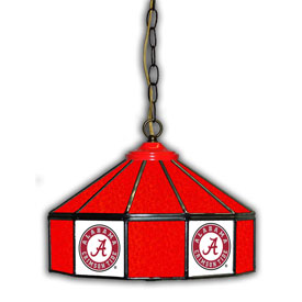 University Of Alabama 14" Glass Pub Lamp, 333-3001