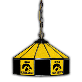 University Of Iowa 14" Glass Pub Lamp, 333-3018