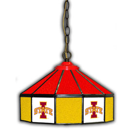 Iowa State 14" Glass Pub Lamp, 333-3024