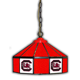 University Of South Carolina 14" Glass Pub Lamp, 333-3036