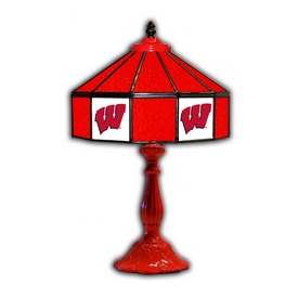 University of Wisconsin 21" Glass Table Lamp, 359-3013