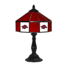 University of Arkansas 21" Glass Table Lamp, 359-3022