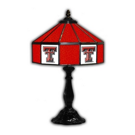 Texas Tech 21" Glass Table Lamp, 359-3034