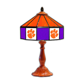 Clemson University 21" Glass Table Lamp, 359-3043