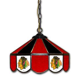 Chicago Blackhawks 14" Glass Pub Lamp, 433-4002