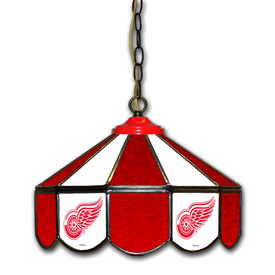 Detroit Red Wings 14" Glass Pub Lamp, 433-4005