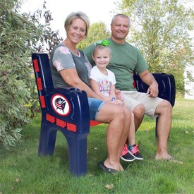Columbus Blue Jackets Park Bench, 488-4019