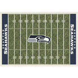 Seattle Seahawks 4'x6' Homefield Rug, 520-5024