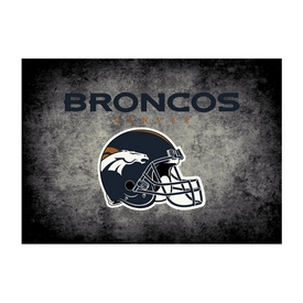Denver Broncos 6'x8' Distressed Rug, 526-5003