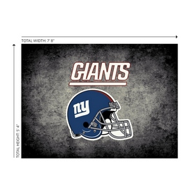 New York Giants 6'x8' Distressed Rug, 526-5013