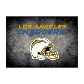 Los Angeles Chargers 8'x11' Distressed Rug, 530-5036