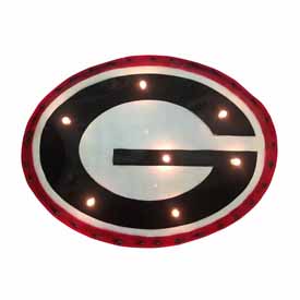 University of Georgia Lighted Recycled Metal Sign, 545-3008