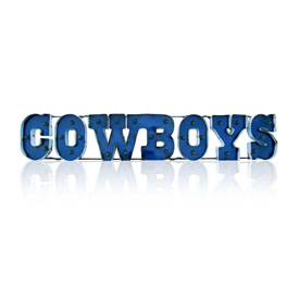 Dallas Cowboys Lighted Recycled Metal Sign, 546-1002