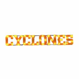 Iowa State-Cyclones Lighted Recycled Metal Sign, 546-3024