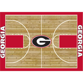 University Of Georgia 6x8 Courtside Rug, 555-3008