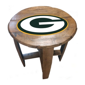 Green Bay Packers Oak Barrel Table, 629-1001