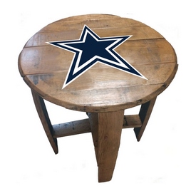 Dallas Cowboys Oak Barrel Table, 629-1002