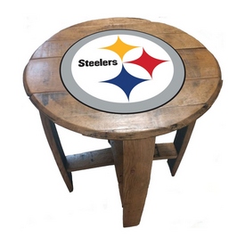 Pittsburgh Steelers Oak Barrel Table, 629-1004