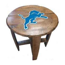 Detroit Lions Oak Barrel Table, 629-1018