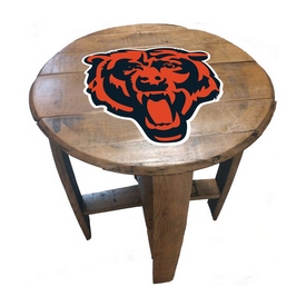 Chicago Bears Oak Barrel Table, 629-1019