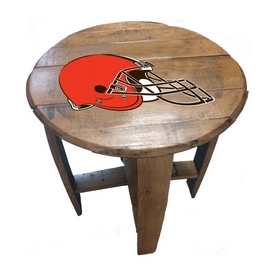 Cleveland Browns Oak Barrel Table, 629-1020