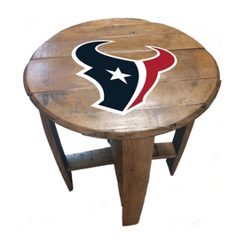 Houston Texans Oak Barrel Table, 629-1034