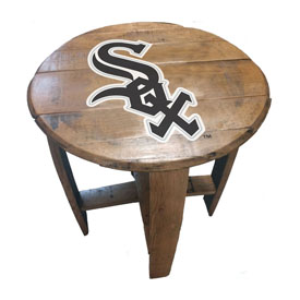 Chicago White Sox Oak Barrel Table, 629-2006