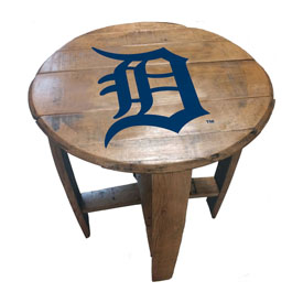 Detroit Tigers Oak Barrel Table, 629-2015