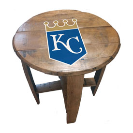 Kansas City Royals Oak Barrel Table, 629-2016