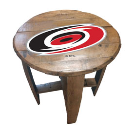 Carolina Hurricanes Oak Barrel Table, 629-4017