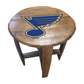 St. Louis Blues Oak Barrel Table, 629-4028