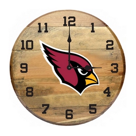 Arizona Cardinals Oak Barrel Clock, 630-1029
