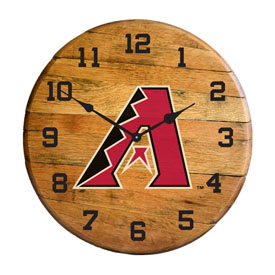 Arizona Diamondbacks Oak Barrel Clock, 630-2022