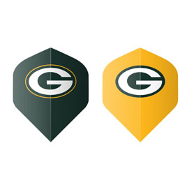 Green Bay Packers Fan's Choice 10ctpk Dart Flights, 647-1001