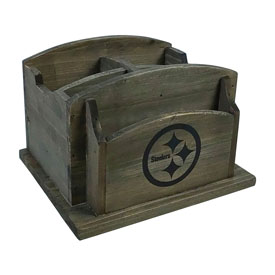 Pittsburgh Steelers Rustic Desk Organizer, 648-1004